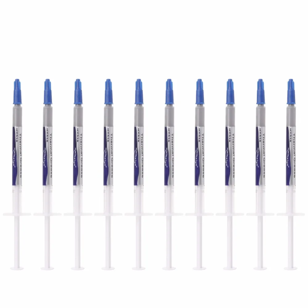 Free postage 10Pcs/Set HY510 Thermal Grease Compound Silicone CPU Heat Sink Cooling Paste
Free postage 10Pcs/Set HY510 Thermal Grease Compound Silicone CPU Heat Sink Cooling Paste