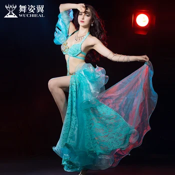 2016 Wuchieal Women Brand High Grade Bellydance Costumes 2018 New Woman Belly Dance Performance Top Bra+skirt Suits 2616
2016 Wuchieal Women Brand High Grade Bellydance Costumes 2018 New Woman Belly Dance Performance Top Bra+skirt Suits 2616