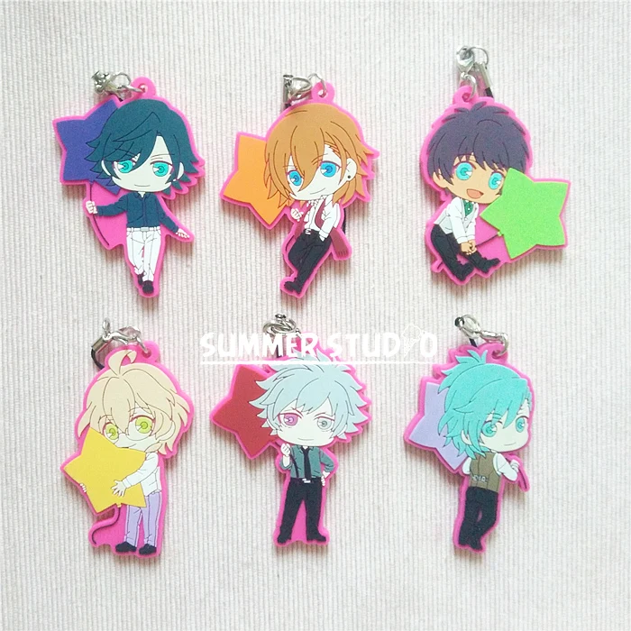 Uta no Prince Sama Anime Ichinose Tokiya MIKAZE Jinguji Ren AI Aijima Cecil Shinomiya Natsuki Ranmaru Star Rubber Keychain
Uta no Prince Sama Anime Ichinose Tokiya MIKAZE Jinguji Ren AI Aijima Cecil Shinomiya Natsuki Ranmaru Star Rubber Keychain