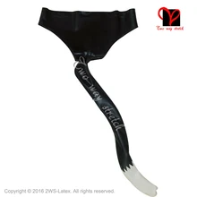 Sexy Black and white Latex Briefs with cat tail Underwear shorts Sexy Rubber Underpants bottoms pants KZ-138
Sexy Black and white Latex Briefs with cat tail Underwear shorts Sexy Rubber Underpants bottoms pants KZ-138