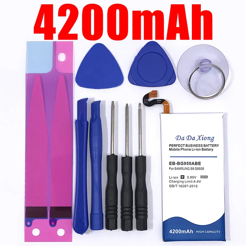 4200mAh EB-BG950ABE Battery For Galaxy S8 SM-G9508 G950F G950A G950T G950U Mobile Phone Batteries
4200mAh EB-BG950ABE Battery For Galaxy S8 SM-G9508 G950F G950A G950T G950U Mobile Phone Batteries