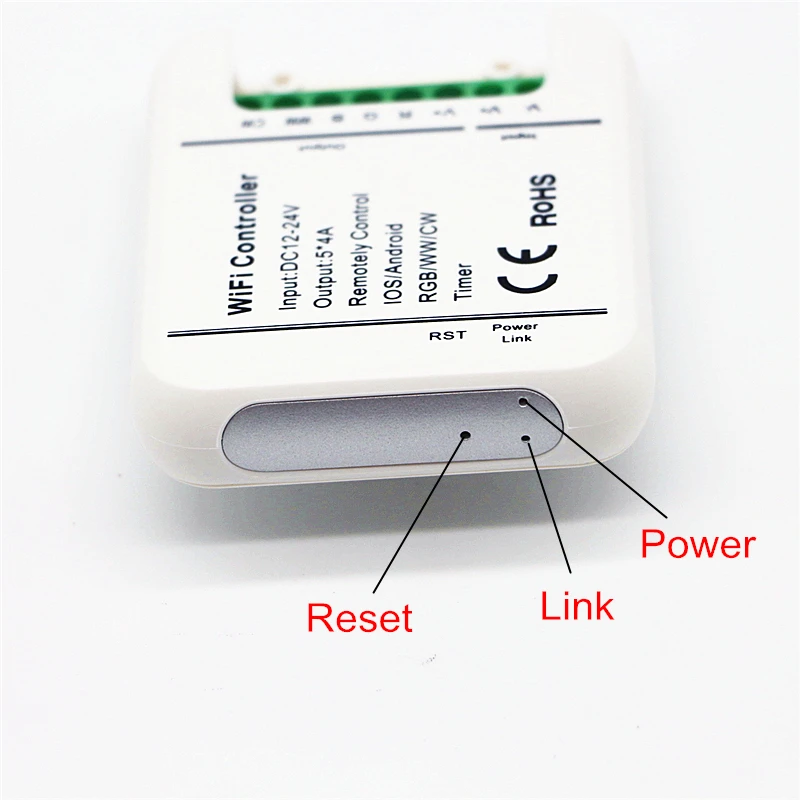 RGB + CCT WiFi контроллер постоянного тока 12 В 24 изменяемый таймер цвета Музыка CW WW