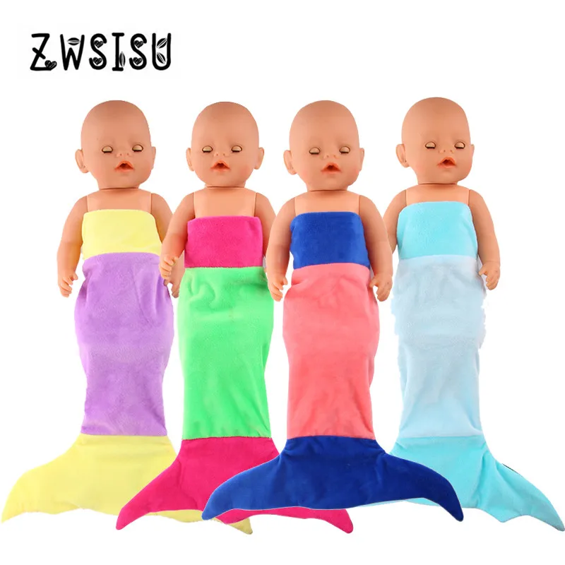 New Fashion 4 Color Mermaid Sleeping Bag For 18inch doll/43cm New doll clothes for Chrid birthday Gift
New Fashion 4 Color Mermaid Sleeping Bag For 18inch doll/43cm New doll clothes for Chrid birthday Gift