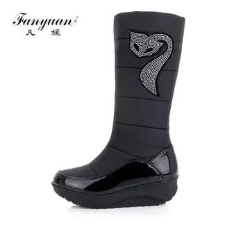 Fanyuan 2018 Women Knee High Boots Wedges Faux Rabbit Fur Upper Platform Winter Warm Fur Shoes Warm Snow Long Boots
Fanyuan 2018 Women Knee High Boots Wedges Faux Rabbit Fur Upper Platform Winter Warm Fur Shoes Warm Snow Long Boots