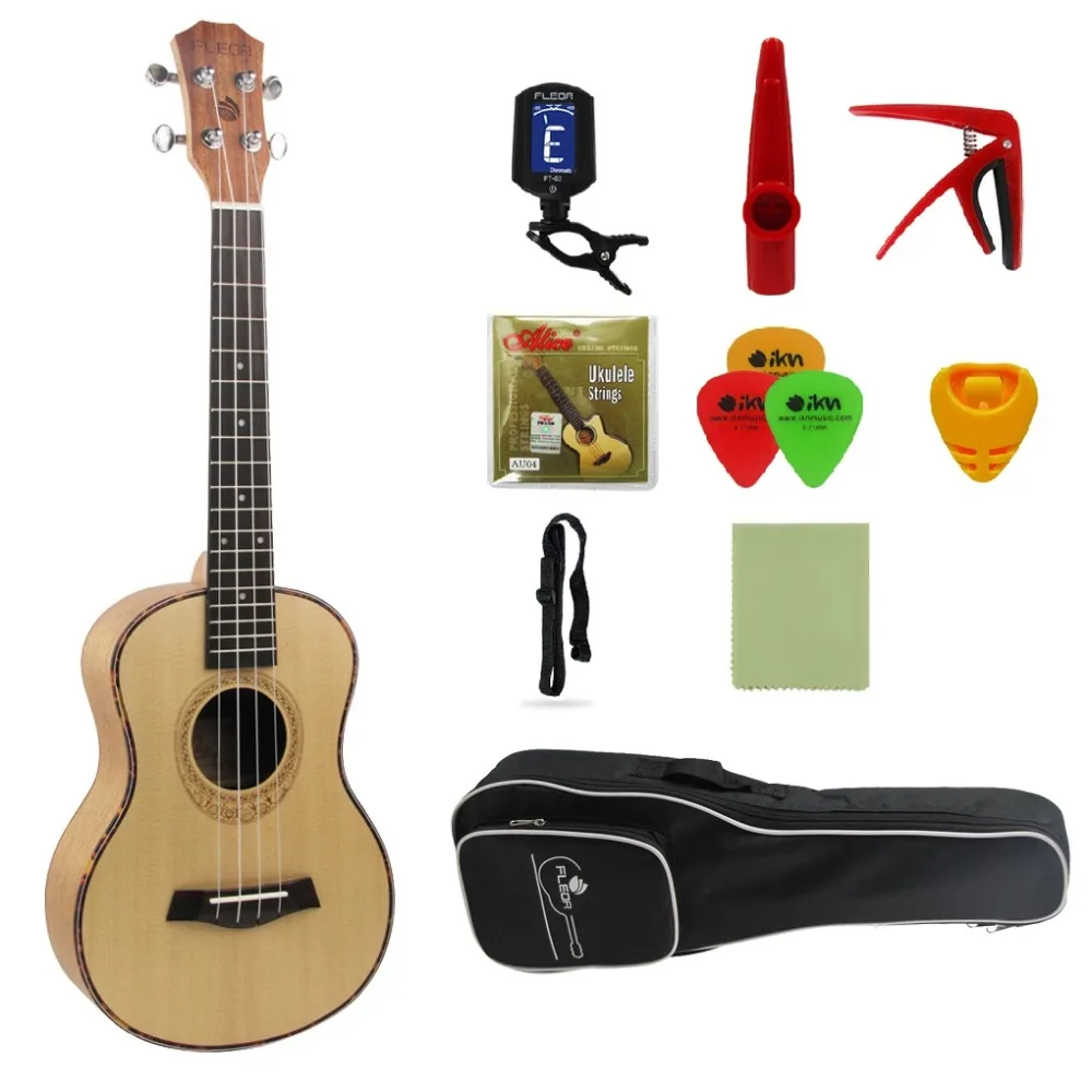 FLEOR Picea Asperata 26 Inch Tenor Ukulele Travel Guitar Spruce Wood 18 Fret Ukulele Hawaii 4 String Guitar Musical Instruments
FLEOR Picea Asperata 26 Inch Tenor Ukulele Travel Guitar Spruce Wood 18 Fret Ukulele Hawaii 4 String Guitar Musical Instruments
