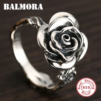 BALMORA 925 Sterling Silver Rose Flower Rings for Women Lover Engagement Gift Romantic Fashion Jewelry Resizable Ring SY21198
BALMORA 925 Sterling Silver Rose Flower Rings for Women Lover Engagement Gift Romantic Fashion Jewelry Resizable Ring SY21198