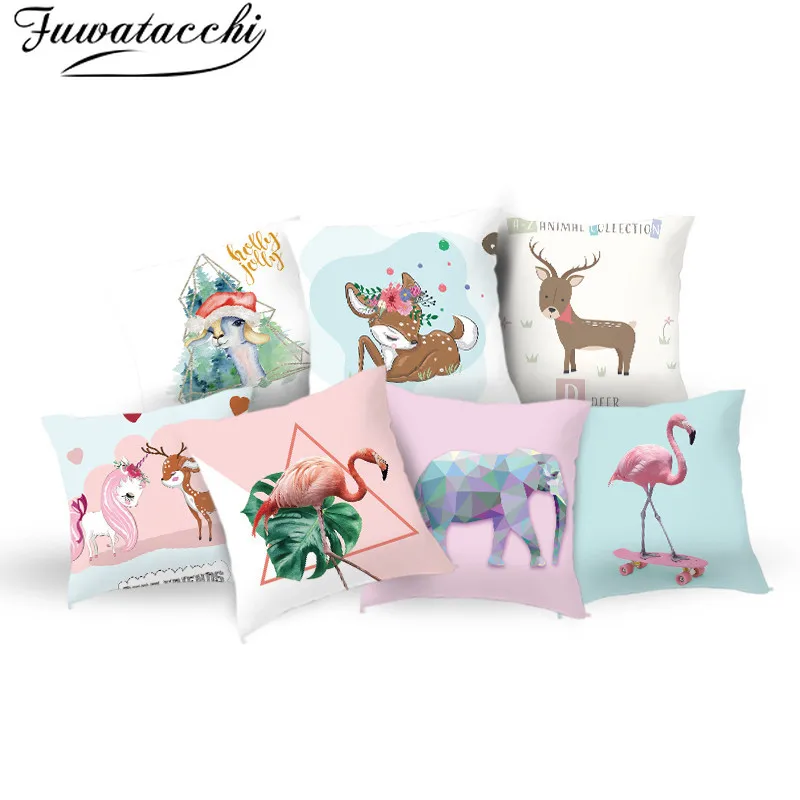 Fuwatacchi Animals Cushion Cover Elephant Printed Polyester Pillow Cover for Home Chair Decoration Throw Pillowcases 45cmX45cm
Fuwatacchi Animals Cushion Cover Elephant Printed Polyester Pillow Cover for Home Chair Decoration Throw Pillowcases 45cmX45cm