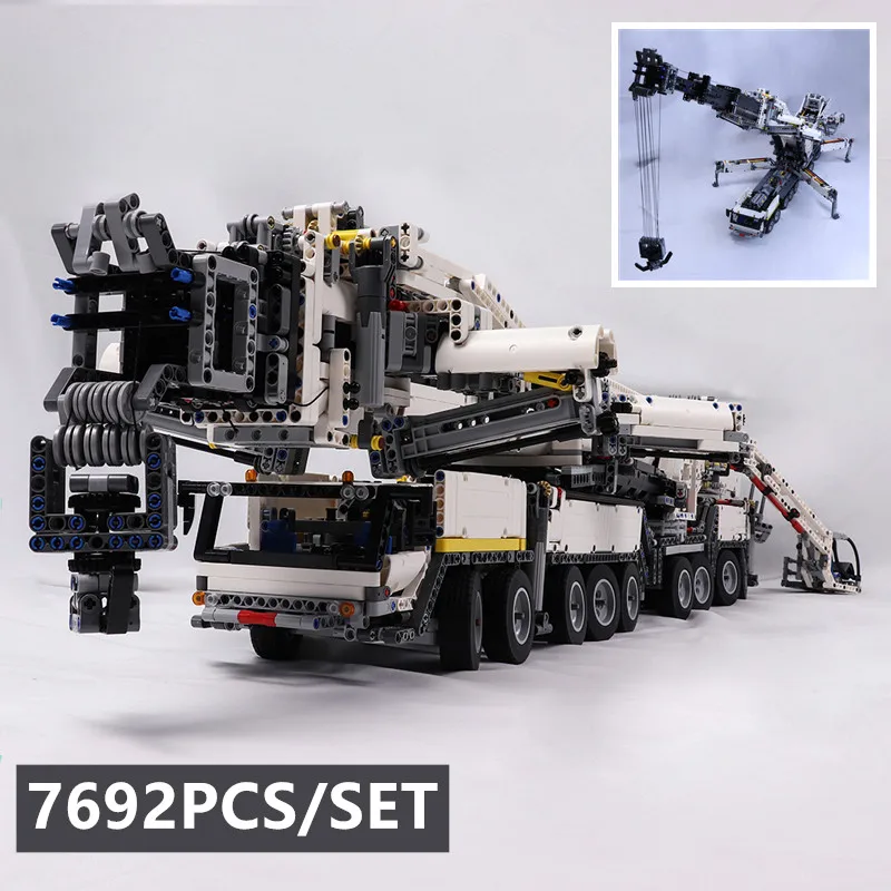 New MOC Power Mobile Crane BuildingLTM11200 RC Liebherr Technic Motor Kits Blocks Bricks birthday Legoings diy toy Gift C104
New MOC Power Mobile Crane BuildingLTM11200 RC Liebherr Technic Motor Kits Blocks Bricks birthday Legoings diy toy Gift C104