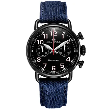 Genuine Seagull watch 811.23.5025H Hand Wind Mechanical Chronograph Chinese Military Watch Luminous Arabic Numerals Black Dial 
Genuine Seagull watch 811.23.5025H Hand Wind Mechanical Chronograph Chinese Military Watch Luminous Arabic Numerals Black Dial