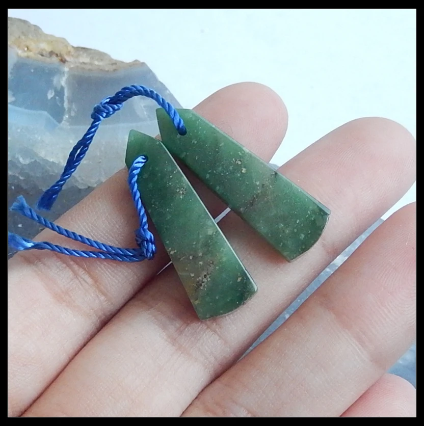 Special sale!!Sales 1Pairs Natural Stone Jasper Front Drilled Earring Bead 28x9x4mm 4.07g Fashion Jewelry Women Earrings
Special sale!!Sales 1Pairs Natural Stone Jasper Front Drilled Earring Bead 28x9x4mm 4.07g Fashion Jewelry Women Earrings