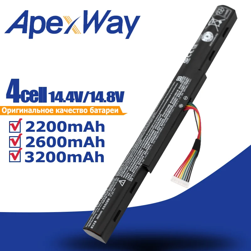 ApexWay 4 cells AS16A5K AS16A7K AS16A8K for Acer E 15 Aspire E5-575 E5-575TG E5-774 774G E5-575G
ApexWay 4 cells AS16A5K AS16A7K AS16A8K for Acer E 15 Aspire E5-575 E5-575TG E5-774 774G E5-575G