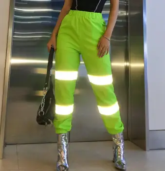 Reflective Cargo pants Women fashion Streetwear high waist harem pants sweatpants jogger trousers Capris Hip Hop
Reflective Cargo pants Women fashion Streetwear high waist harem pants sweatpants jogger trousers Capris Hip Hop