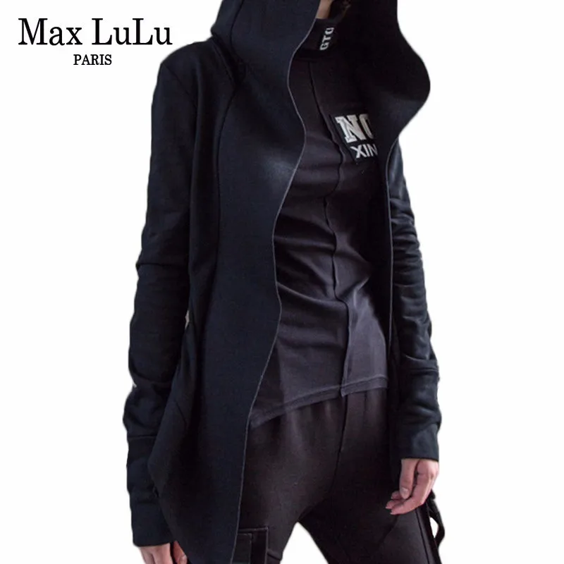 Max LuLu 2019 Autumn Korean Fashion Style Tracksuit Ladies Black Streetwear Womens Hooded Hoodies Vintage Slim Punk Sweatshirts 
Max LuLu 2019 Autumn Korean Fashion Style Tracksuit Ladies Black Streetwear Womens Hooded Hoodies Vintage Slim Punk Sweatshirts