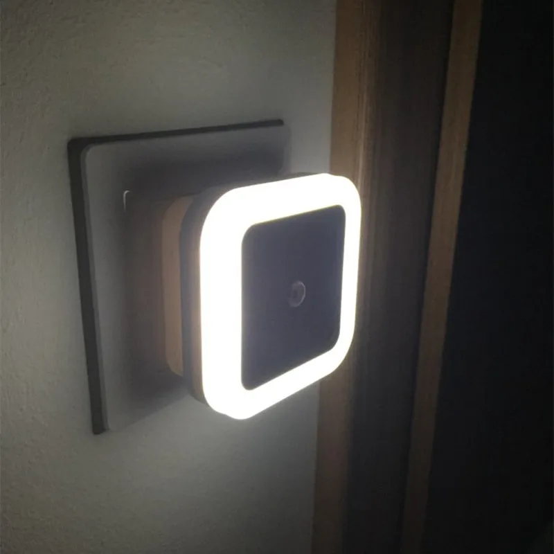 Light Sensor Control Mini Wall Night Light EU US Plug Automatic Sensor Bedroom Bathroom Square Night Lamp Colorful Lights Bulbs
Light Sensor Control Mini Wall Night Light EU US Plug Automatic Sensor Bedroom Bathroom Square Night Lamp Colorful Lights Bulbs