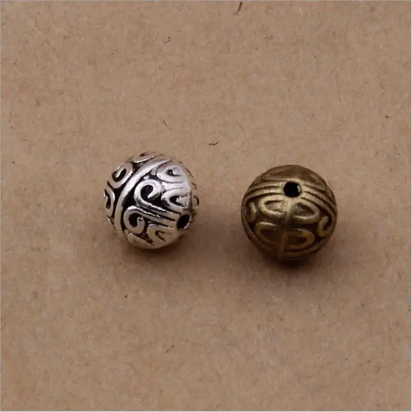 50pcs/lot Antique Silver/Bronze Loose Beads Round Metal Spacers Beads fit DIY Charm Bracelets Necklace Jewelry Making Z449
50pcs/lot Antique Silver/Bronze Loose Beads Round Metal Spacers Beads fit DIY Charm Bracelets Necklace Jewelry Making Z449