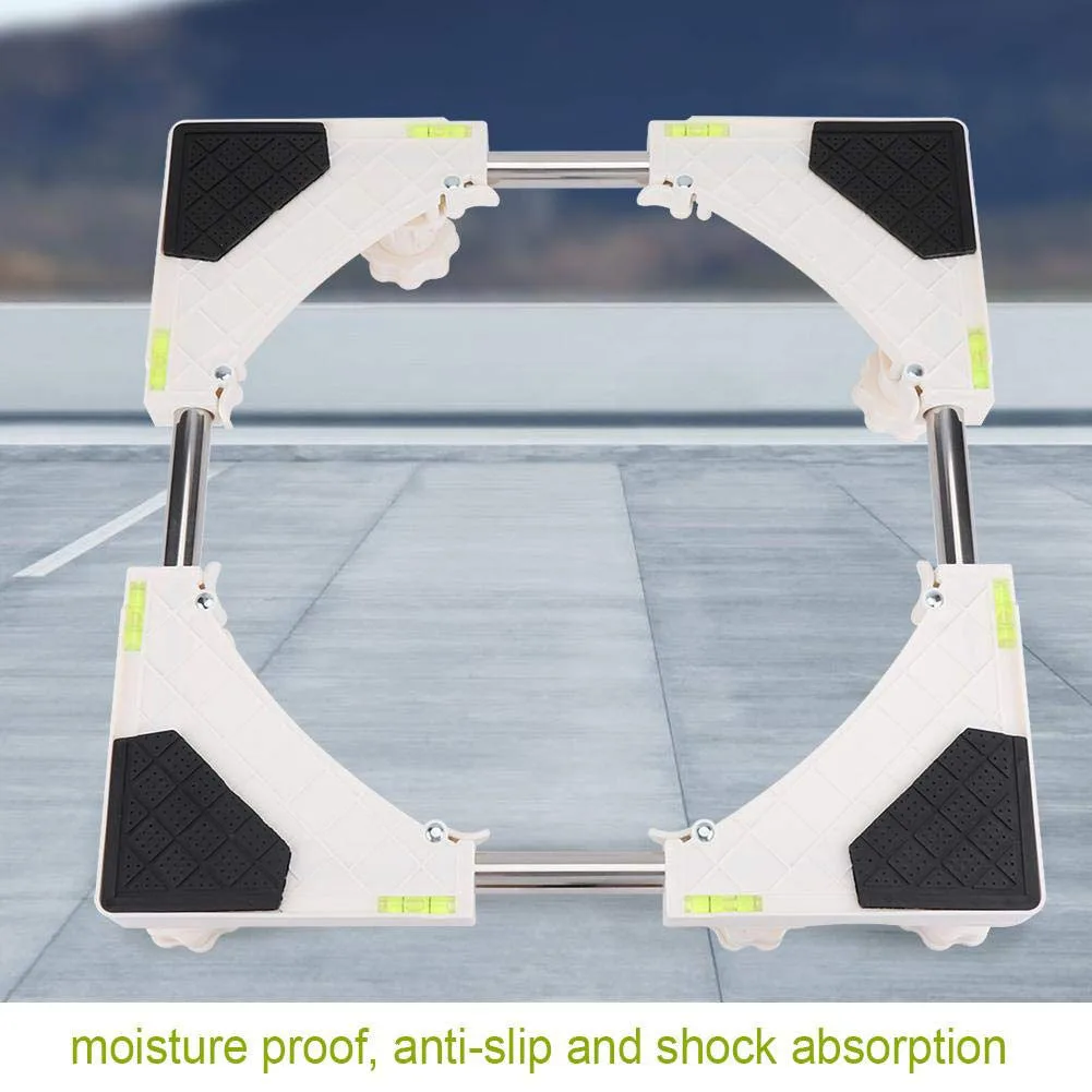 4/8 Feet Washing Machine Base With Wheels Shockproof Mount Adjustable Stand Bracket Anti Slip Refrigerator Holder Heavy Duty
4/8 Feet Washing Machine Base With Wheels Shockproof Mount Adjustable Stand Bracket Anti Slip Refrigerator Holder Heavy Duty