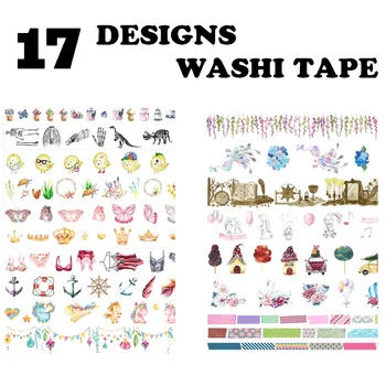 17Design NEW Flowers/Cake/Peacock/Dinosaurs/Sea creatures/Bras Japanese Washi Decorative Adhesive DIY Masking Paper Tape Sticker
17Design NEW Flowers/Cake/Peacock/Dinosaurs/Sea creatures/Bras Japanese Washi Decorative Adhesive DIY Masking Paper Tape Sticker