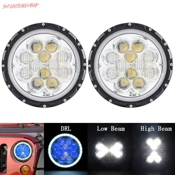 7 Inch LED Headlight 60W 5D Offroad Driving Lamp With DRL Blue/White Beam Halo Light for Jeep Wrangler JK Hummer H1 H2
7 Inch LED Headlight 60W 5D Offroad Driving Lamp With DRL Blue/White Beam Halo Light for Jeep Wrangler JK Hummer H1 H2