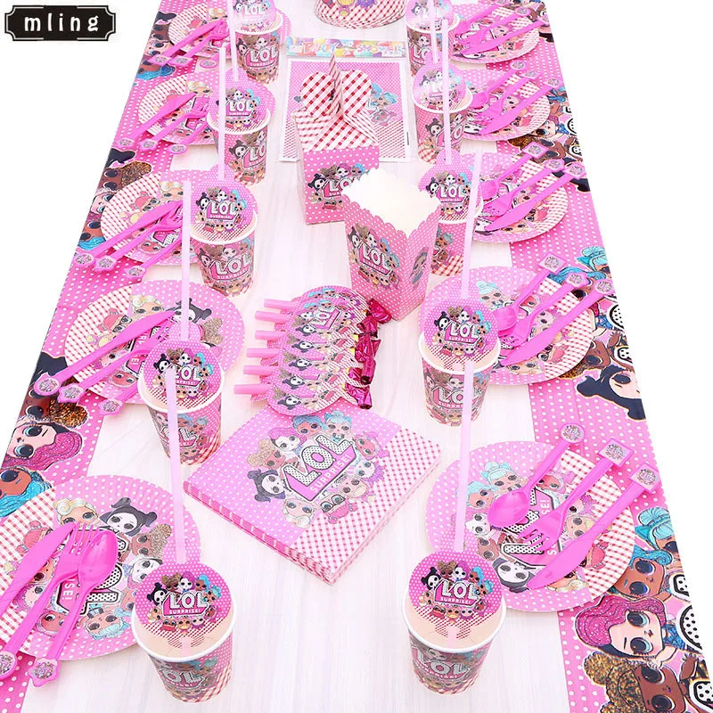 1PC Surprise Doll Themed Party Disposable Tablecloth for Happy Birthday Party Decoration Kids Paper Cups Plates Napkins Supplies
1PC Surprise Doll Themed Party Disposable Tablecloth for Happy Birthday Party Decoration Kids Paper Cups Plates Napkins Supplies