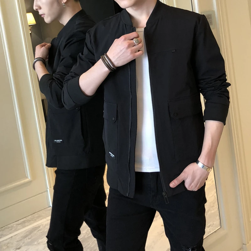 2019 New Fashion Slim Bomber Baseball Jacket Male Casual Solid Spring Autumn top Overcoat Jackets Men's streetwear plus size 4XL
2019 New Fashion Slim Bomber Baseball Jacket Male Casual Solid Spring Autumn top Overcoat Jackets Men's streetwear plus size 4XL
