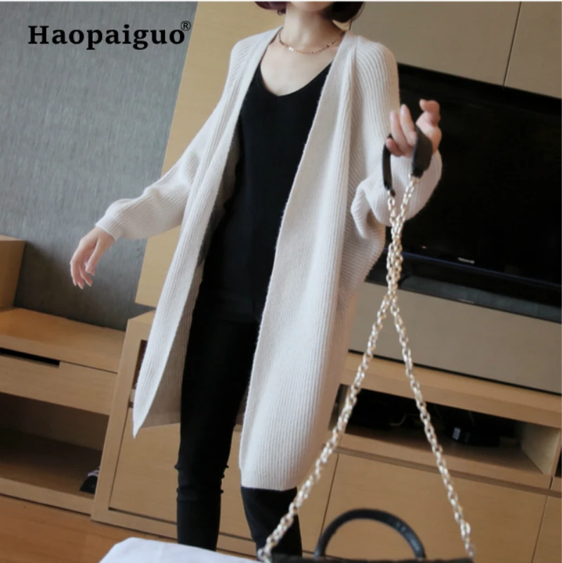 Large Size 2019 New Year Wool Knitted Sweater Women Loose Long Casual Solid Sweater Jacket Vintage Sweaters Cardigan with Pocket
Large Size 2019 New Year Wool Knitted Sweater Women Loose Long Casual Solid Sweater Jacket Vintage Sweaters Cardigan with Pocket