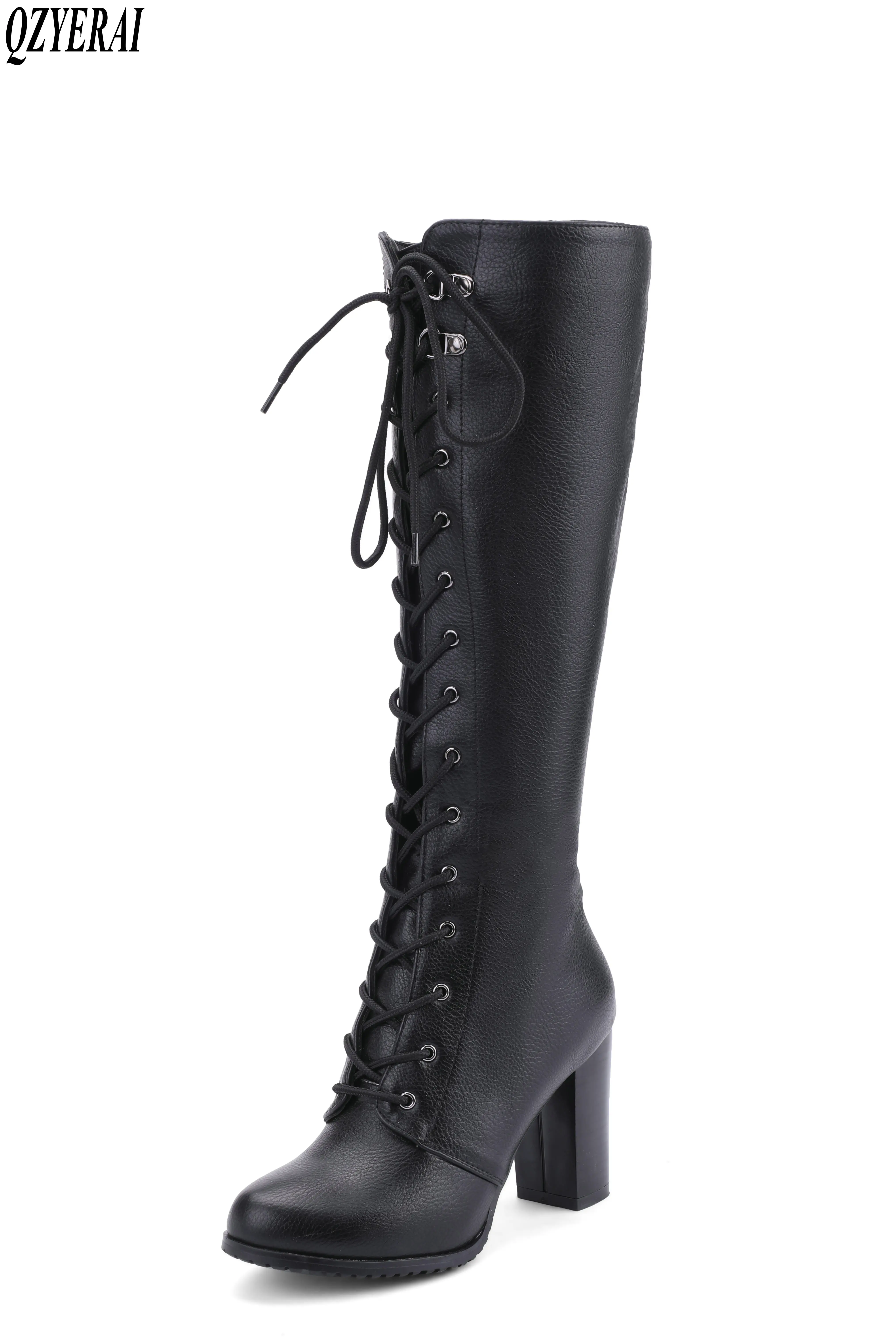 QZYERAI Autumn high quality high heel women's boots fashionable zipper boots European vintage women's shoes size 34-43
QZYERAI Autumn high quality high heel women's boots fashionable zipper boots European vintage women's shoes size 34-43
