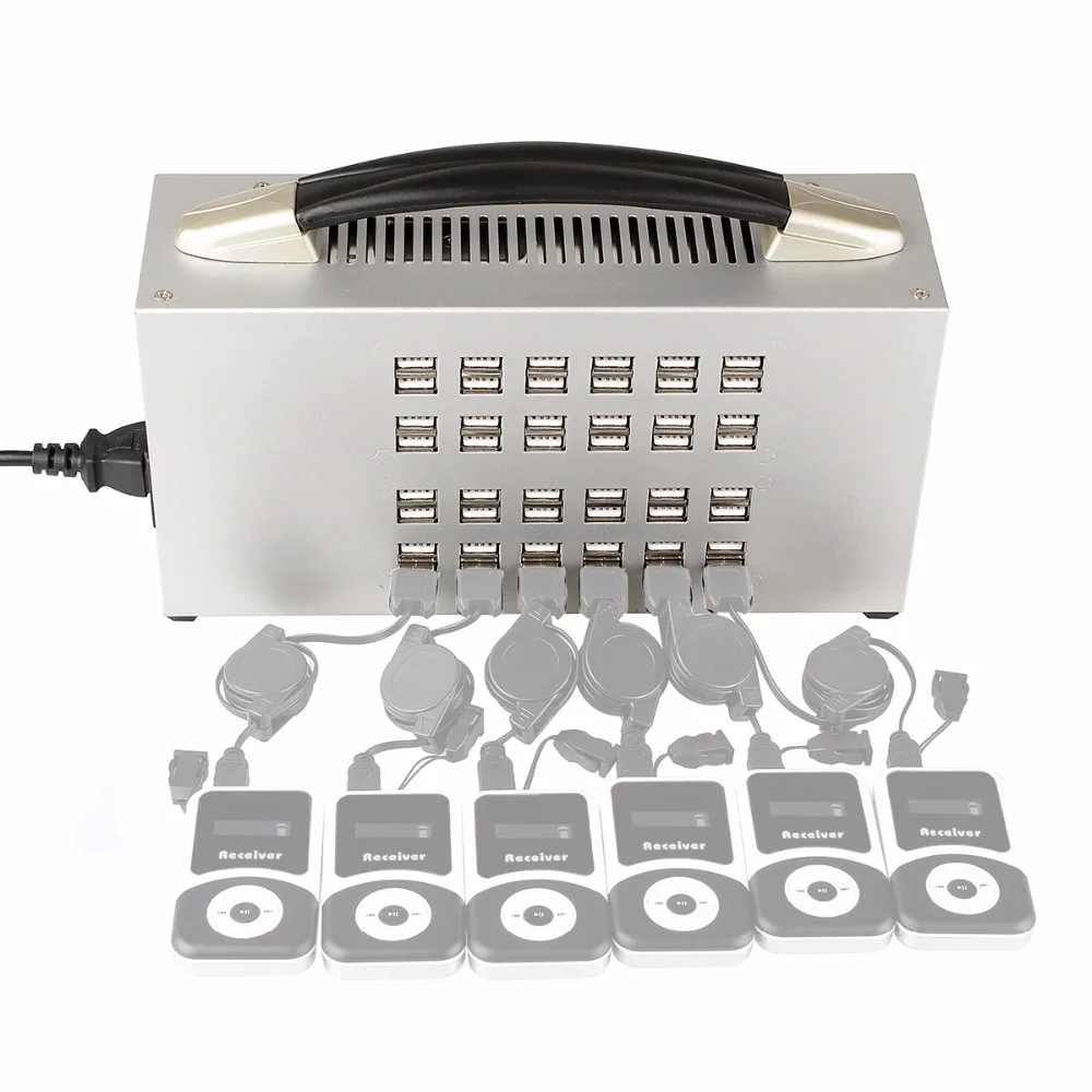 ANDERS 48 Port USB Charger Base 350W USB Charging Dock For Wireless Tour Guide System Built-in Spare Fuse F4520A
ANDERS 48 Port USB Charger Base 350W USB Charging Dock For Wireless Tour Guide System Built-in Spare Fuse F4520A