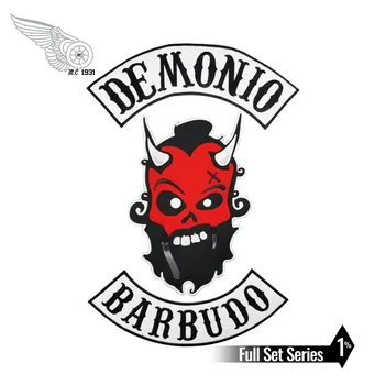 Demonio Barbudo Red Devil Embroidery Iron On Patches For Clothing Full Back Patch Punk Biker Jacket Vest Custom Design
Demonio Barbudo Red Devil Embroidery Iron On Patches For Clothing Full Back Patch Punk Biker Jacket Vest Custom Design