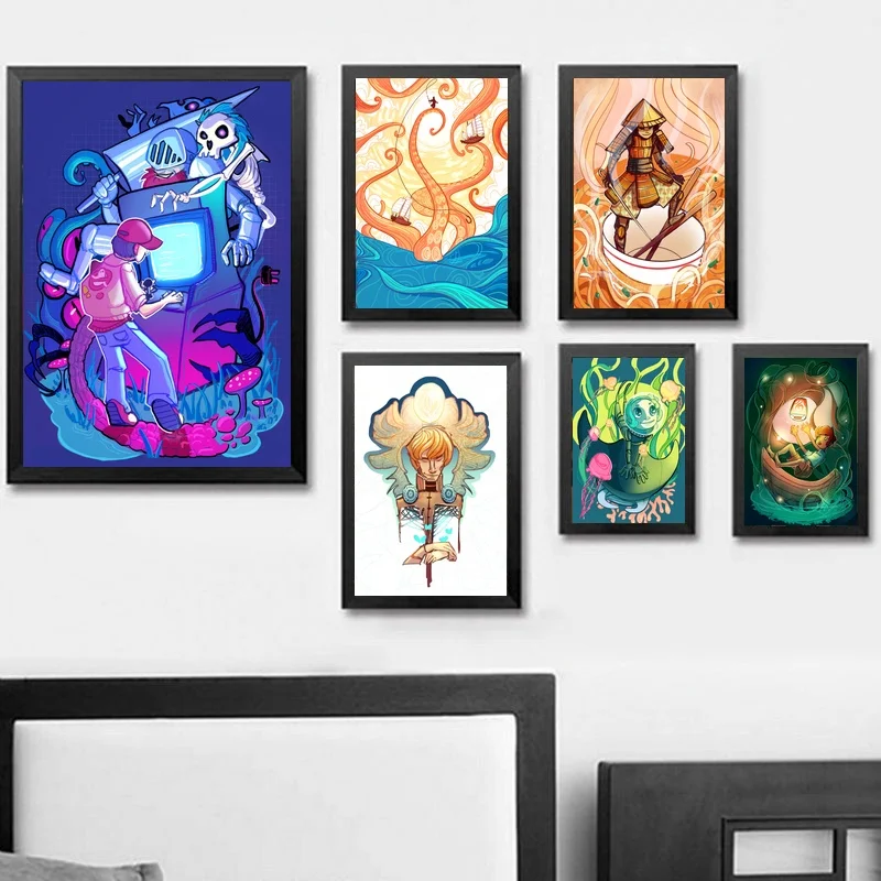Surreal Fantasy Canvas Poster Art Prints Painting Wall Picture for Children Living Room Decor
Surreal Fantasy Canvas Poster Art Prints Painting Wall Picture for Children Living Room Decor