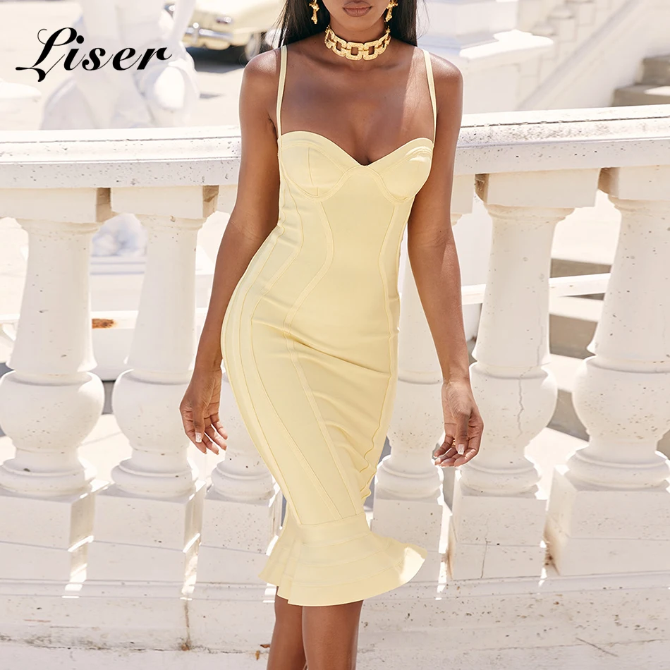 Liser 2019 New Summer Women Yellow Dress Strapless Bandage Dress Sexy Bodycon Elegant Celebrity Party Fishtail Dresses Vestidos
Liser 2019 New Summer Women Yellow Dress Strapless Bandage Dress Sexy Bodycon Elegant Celebrity Party Fishtail Dresses Vestidos