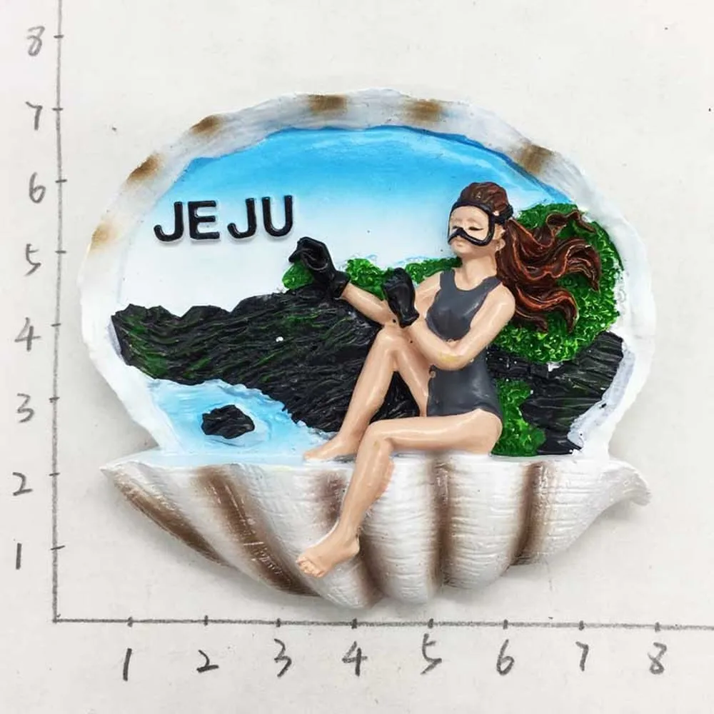 Cute Korea Jeju Island Diving Girl Fridge Magnets Souvenir Refrigerator Magnetic Sticker Decor imanes para refrigerador Crafts
Cute Korea Jeju Island Diving Girl Fridge Magnets Souvenir Refrigerator Magnetic Sticker Decor imanes para refrigerador Crafts