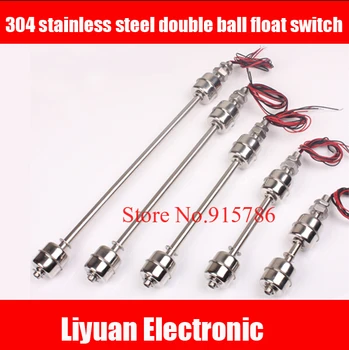 304 stainless steel double ball float switch / 100MM level switch /Low pressure level controller / level sensor up and down
304 stainless steel double ball float switch / 100MM level switch /Low pressure level controller / level sensor up and down