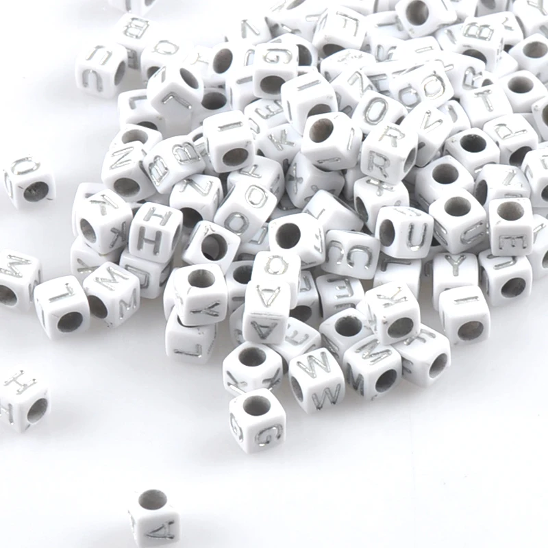 400PCs Mixed white and silver Acrylic Alphabet/Letter square Beads Pony Beads For Jewelry Making 6x6mm YKL0568
400PCs Mixed white and silver Acrylic Alphabet/Letter square Beads Pony Beads For Jewelry Making 6x6mm YKL0568