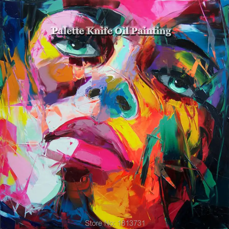 Hand painted Francoise Nielly Palette knife portrait Face Oil painting Character figure canva wall Art picture16-31
Hand painted Francoise Nielly Palette knife portrait Face Oil painting Character figure canva wall Art picture16-31