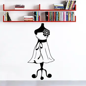 Wall Decals Dress Girl Wall Art Mural Decor Mannequin Seamstress Fashion Wall Sticker Tailor Shop Cloth Stand Wall Decal AY734
Wall Decals Dress Girl Wall Art Mural Decor Mannequin Seamstress Fashion Wall Sticker Tailor Shop Cloth Stand Wall Decal AY734