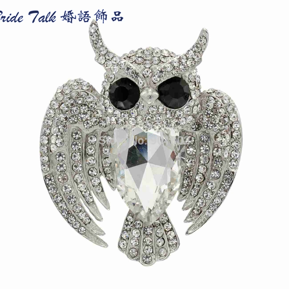 The Romantic Art Of Clear Crystal Rhinestone Drop Bride Brooches Animal Owl Brooch Pins for Wedding 5758
The Romantic Art Of Clear Crystal Rhinestone Drop Bride Brooches Animal Owl Brooch Pins for Wedding 5758