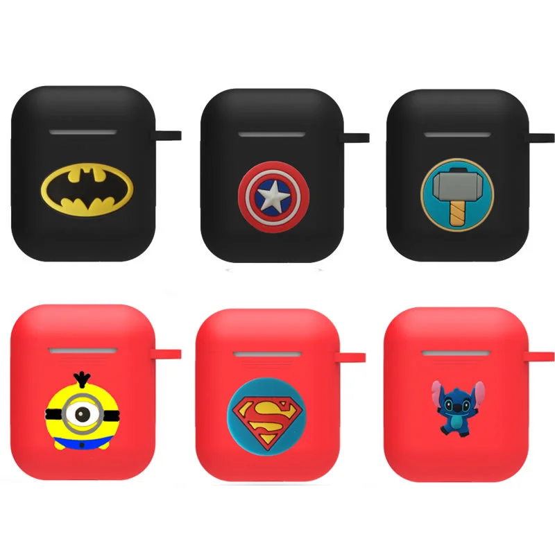 Marvel Wireless Bluetooth Earphone Cartoon Case For Apple AirPods Charging Headphones Protection Cover Charging Box Accessories
Marvel Wireless Bluetooth Earphone Cartoon Case For Apple AirPods Charging Headphones Protection Cover Charging Box Accessories