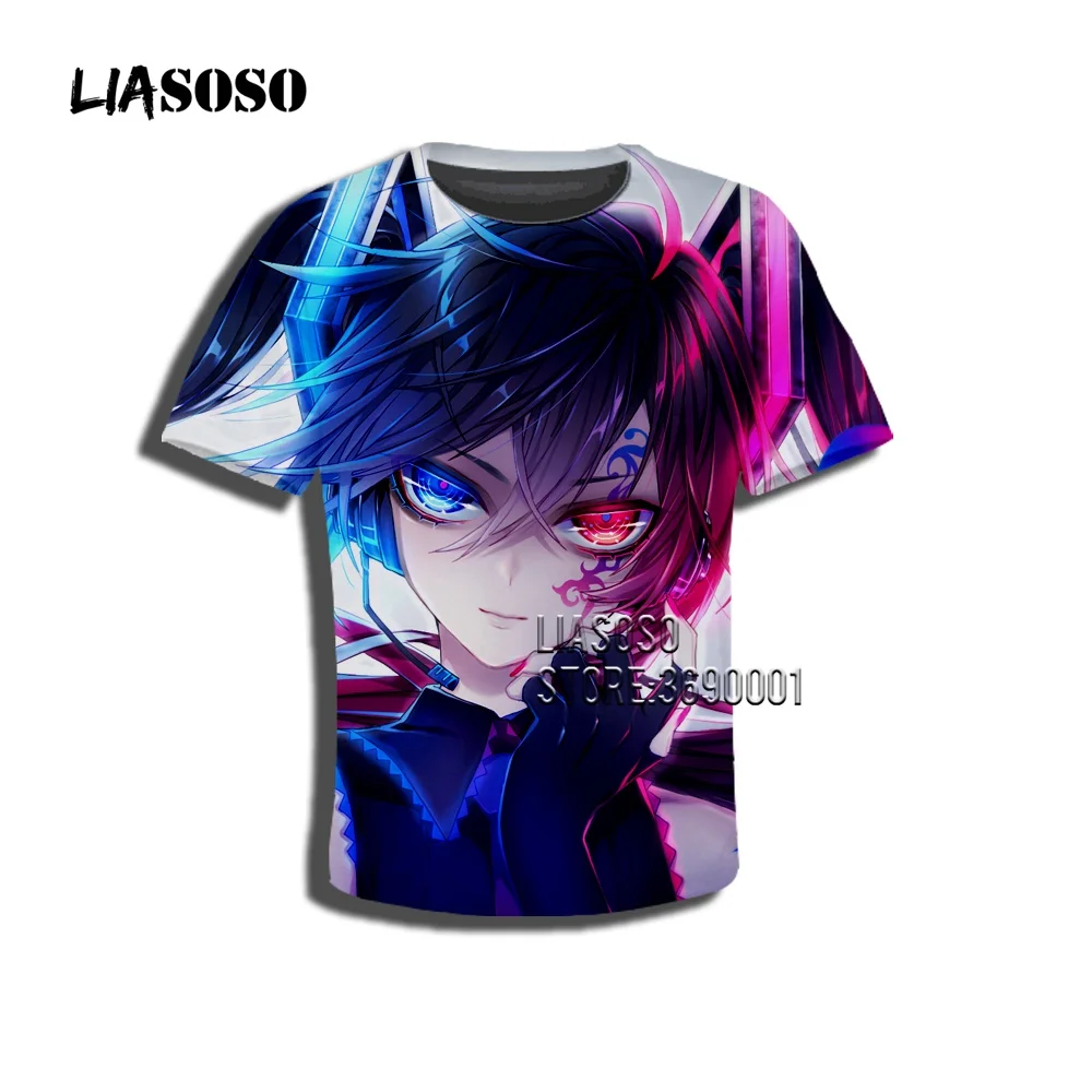 

LIASOSO 3D Print Anime Girl Hatsune Miku Vocaloid Blue Hair Kids Boy Girl Casual T-Shirt Summer Tshirt Children Clothing K16