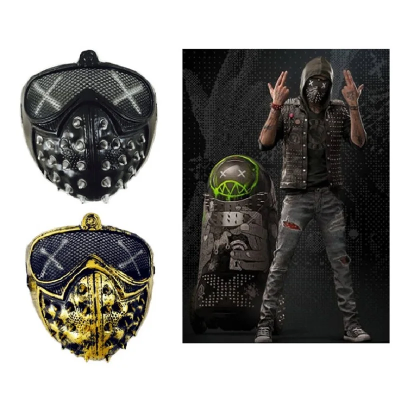 Halloween Punk Mask Devil COS Game watch dog2 Watchdog Mask Rivet Death Cool Mask horror mask
Halloween Punk Mask Devil COS Game watch dog2 Watchdog Mask Rivet Death Cool Mask horror mask