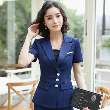 Formal Uniform Styles Female Blazers Coat For Business Women Work Wear Jackets Blazer Outwear Beauty Salon Tops Clothes
Formal Uniform Styles Female Blazers Coat For Business Women Work Wear Jackets Blazer Outwear Beauty Salon Tops Clothes