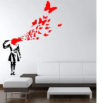 Girl Gun Butterfly Wall Art Decal Stencil Sticker Transfer Vinyl Mural Wall Stickers Home Decoration Accessories
Girl Gun Butterfly Wall Art Decal Stencil Sticker Transfer Vinyl Mural Wall Stickers Home Decoration Accessories