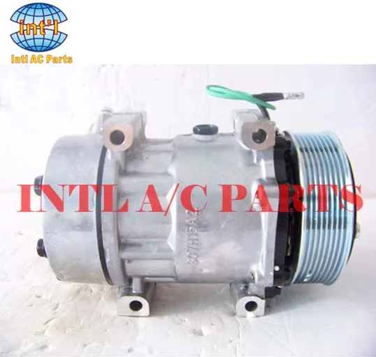 

Sanden 7H15 7S15 709 SD709 SD7H15 auto ac air conditioning a/c compressor for Scania trucks 8pk 1412263 1888034 1376998 10575186