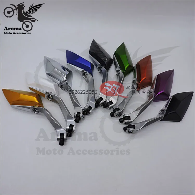 Image 8 colors optional motorcycle side mirror motorbike rearview mirrors 10mm 8mm motocross ATV Off road moto dirt pit bike scooter