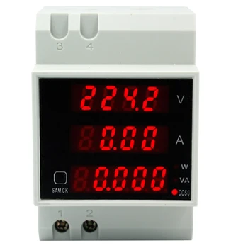 D52-2048 Din rail LED Volt current Meter Active Power Factor Energy Ammeter Voltmeter AC 80-300V 0-100.0A 30%off
D52-2048 Din rail LED Volt current Meter Active Power Factor Energy Ammeter Voltmeter AC 80-300V 0-100.0A 30%off