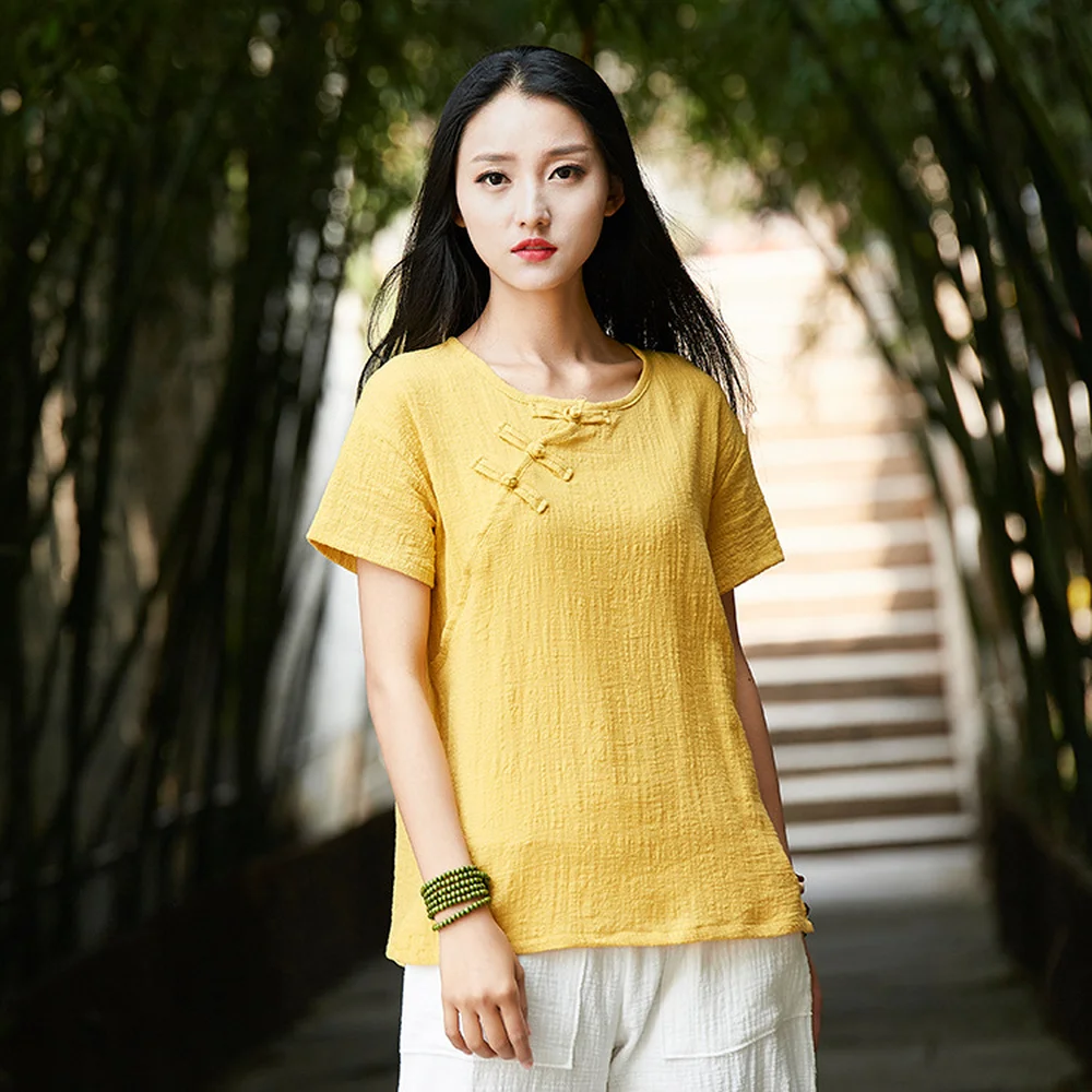 2019 Summer Autumn Cotton Linen Women Original Style Retro Bamboo Women T-shirt Chinese Frog Retro Vintage
2019 Summer Autumn Cotton Linen Women Original Style Retro Bamboo Women T-shirt Chinese Frog Retro Vintage