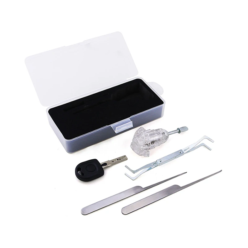 Hot! Super Locksmith Tool Sets HU66 Transparent Practicing Car Lock +Double Duckbilled "Y"Shape Tension Wrench for Car Use
Hot! Super Locksmith Tool Sets HU66 Transparent Practicing Car Lock +Double Duckbilled "Y"Shape Tension Wrench for Car Use