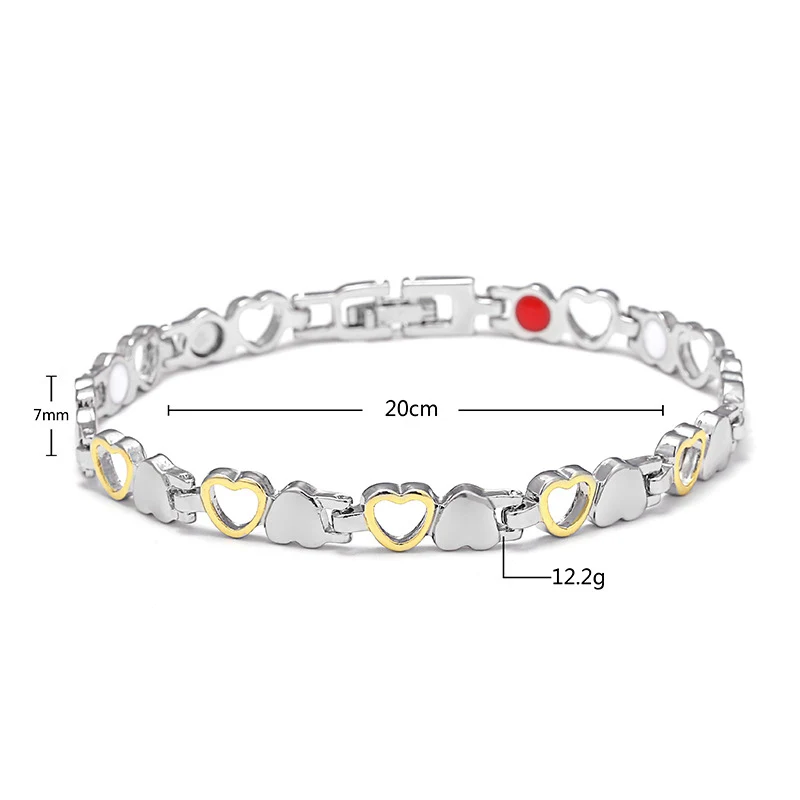 2019 Hot selling High Quality Stainless Steel Magnetic Therapy Bracelet Adjustable Bangle for Women Pain Relief
2019 Hot selling High Quality Stainless Steel Magnetic Therapy Bracelet Adjustable Bangle for Women Pain Relief