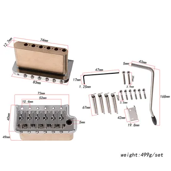 New Electric Guitar Tremolo System Bridge Stainless Steel Saddles Musical Instrument Accessories XD88
New Electric Guitar Tremolo System Bridge Stainless Steel Saddles Musical Instrument Accessories XD88
