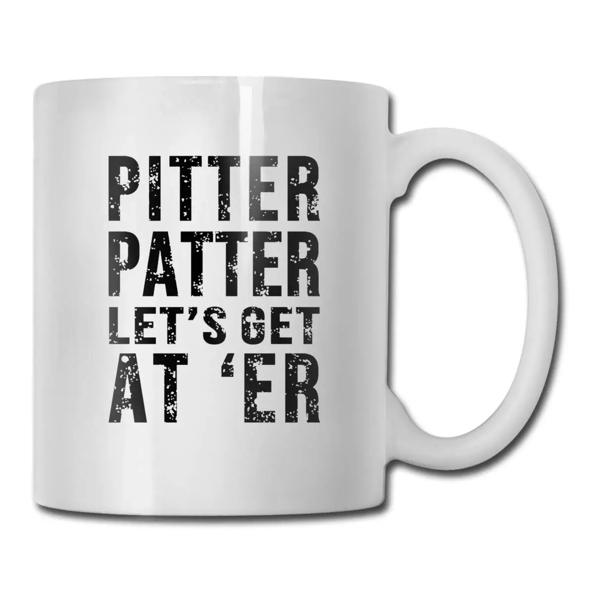 Pitter Patter Let Get At'er модная керамическая кружка кофейная для любителей кофе и чая 11