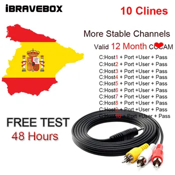Spain Europe Portugal 12month 7 Clines Cccam Newccam For DVB-S2 Satellite Receiver Via Wifi Dongle High Quality Stable
Spain Europe Portugal 12month 7 Clines Cccam Newccam For DVB-S2 Satellite Receiver Via Wifi Dongle High Quality Stable